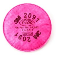 3M™ Particulate Filter 2091, P100 Respiratory Protection, 2pcs/packet