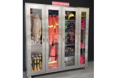 CABINET PERSONAL PROTECTIVE EQUIPMENT (PPE) STORAGE STAINLESS STEEL SS304