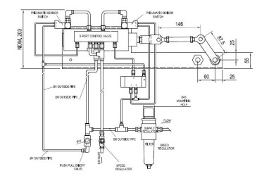 HEPWORTH PNEUMATIC WIPER SYSTEMS, COMPLETE
