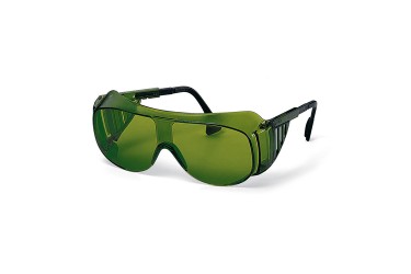 UVEX, 9162-044 OTG SPECTACLES, BLACK/BLACK, LENS: PC GREEN