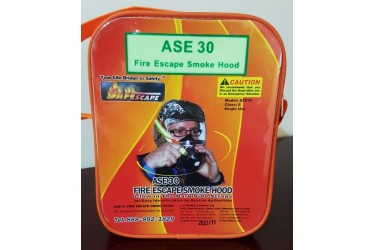 ASE30 30 MINUTE - SOFT TRAVEL CASE FIRE ESCAPE SMOKE HOOD