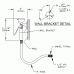 HAWS EMERGENCY BODY SPRAY wall-mounted body spray  MODEL: 8901B