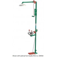 HUGHES, D5016C, SAFETY SHOWER & EYE/FACE WASH, HAND OPERATED
