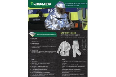 LAKELAND NFPA Battalion™ Proximity Fire Suit, Aluminised, NFPA 1970 (1971) Standard Edition 2025 LAKELAND NFPA Battalion™ Proximity Fire Suit, Aluminised, NFPA 1970 (1971) Standard Edition 2025