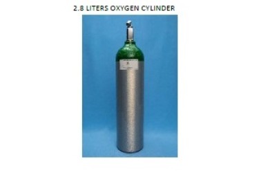 OXYGEN RESUSCITATOR, SPARE ALUMINIUM O2 CYLINDER 2.08L/200BAR (With Pin-Index valve) (Compressed Gas)