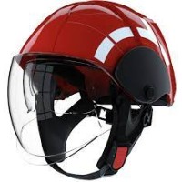PAB FIRE COMPACT fireman's helmet, RED 