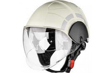 PAB FIRE COMPACT FIREMAN HELMET, WHITE, MED APPROVED