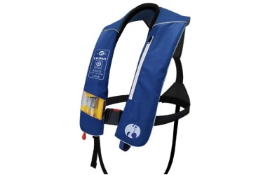 RENTAL LIFEJACKET INFLATABLE LIFEJACKET RS, RSY-150TS-1,150N SOLAS TWIN, MANUAL/AUTO C/W LIGHT - WITH WINDOW