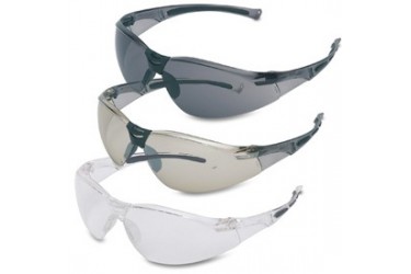SPERIAN PN 100022 VL1-A, GRAY TEMPLES, SILVER MIRROR LENS SAFETY GLASSES BY HONEYWELL,PREV. PULSAFE