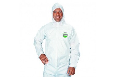 LAKELAND, SAFEGARD GP, DISPOSABLE COVERALL WITH HOOD