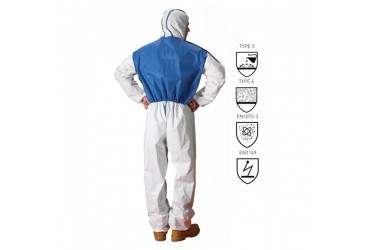 LAKELAND, MICROMAX NS COOL SUIT, AMNC428E, COOL SUIT COVERALL,SZ: X-LARGE, WHITE