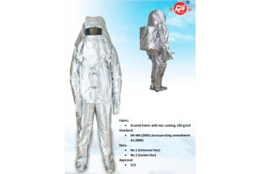 RS, ALUMINIZED FIREMAN SUIT, RSX-F, EC-MED APPROVED