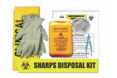 SPILL STATION, LABORATORY AND MEDICAL SPILL KIT, SHARPS COLLECTION KIT